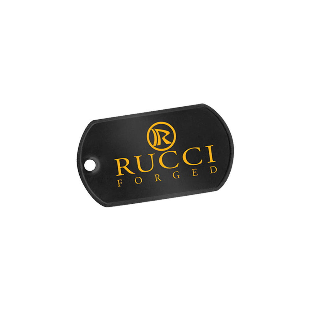 Rucci Dog Tag Keychain
